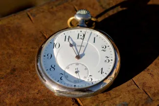 Old golden pocket watch