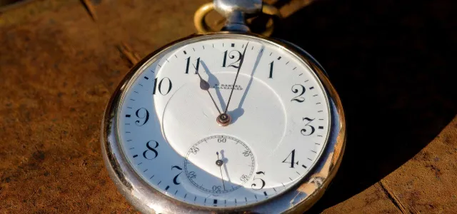 Old golden pocket watch